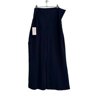 Isabel by Ingrid & Isabel Maternity Wide Leg Pants Navy Blue XXL NEW